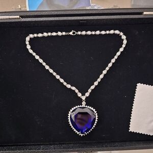 Big Heart of the Ocean Rose TITANIC Blue Necklace Hope Diamond